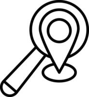 Local Search Icon Design vector