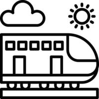 High Speed Train Icon Design vector