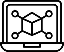 Simulation Icon Design vector