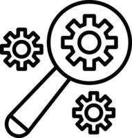 Keyword Optimization Icon Design vector