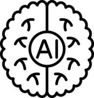 Deep Learning Icon Design vector