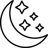 diseño de icono de luna vector