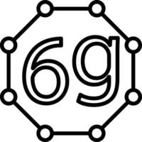 6g Icon Design vector