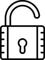 Unlock Icon Design vector