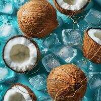 Coconut Pieces on Ice photo