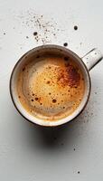 A Cup of Coffee on a White Table photo