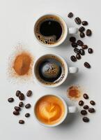 Plate With Coffee Bowls Varieties photo