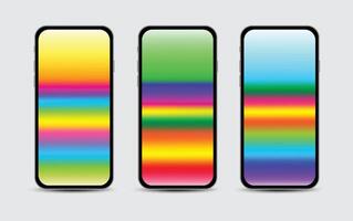 Mobile Wallpapers Design. Screens gradient set background for smartphones and mobile phones. Background for social media post, screen, mobile app, flyer. Modern screen design for mobile app vector