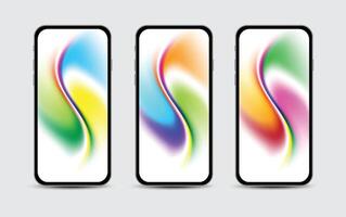 Mobile Wallpapers Design. Screens gradient set background for smartphones and mobile phones. Background for social media post, screen, mobile app, flyer. Modern screen design for mobile app vector