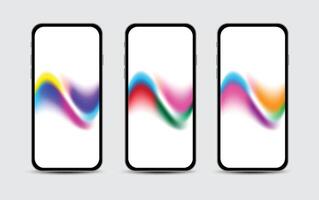 Mobile Wallpapers Design. Screens gradient set background for smartphones and mobile phones. Background for social media post, screen, mobile app, flyer. Modern screen design for mobile app vector