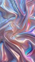 Close Up View of Shiny Material photo