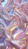 Close Up View of Shiny Material photo