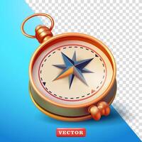 Antique compass. 3d, Suitable for design elements and game elements vector