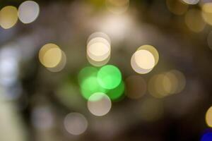 Green and Yellow Bokeh photo