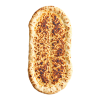 Naan bread with fluffy texture grill marks floating and steaming Food and culinary concept png