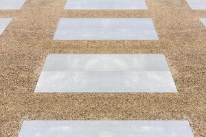 Stone Tiles on Gravel Path photo