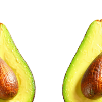 gegrild avocado helften met een bestrooi van zee zout en een knijpen van limoen zomer png