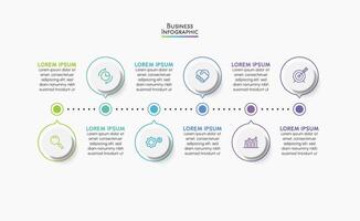 presentación plantilla de infografía empresarial vector