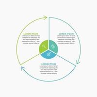 Presentation Business circle infographic template vector