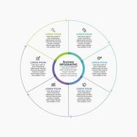 Presentation Business circle infographic template vector