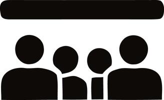 Minimalist Group Chat Interaction, Three Figures in Digital Communication vector
