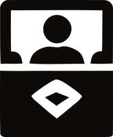 Intimate Moments, A Black and White Call Between Bedsides vector