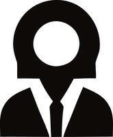 Elegant Grace in Black and White Business Attire vector