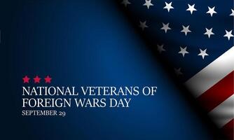 National Veterans Of Foreign Wars Day Background Illustration vector