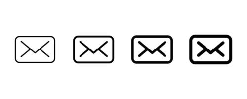 Email message icon. Mail icon button sign. Message icons buttons vector