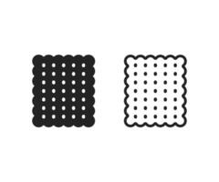 biscuits icon. Cookies icon sign symbol. Cracker icon. vector