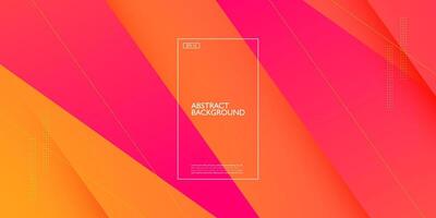 Colorful orange and purple triangle bright color geometric art design. Modern overlap papercut futuristic background illustration. Eps10 vector