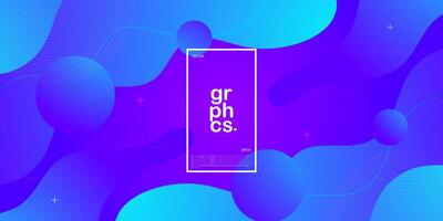 Fluid background blue and purple gradient 3d design. Modern trendy color pattern. Wave background. Abstract flyer. Colorful geometric poster background. Eps10 vector