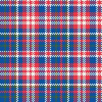 Scottish Tartan Plaid Seamless Pattern, Gingham Patterns. Traditional Scottish Woven Fabric. Lumberjack Shirt Flannel Textile. Pattern Tile Swatch Included. vector