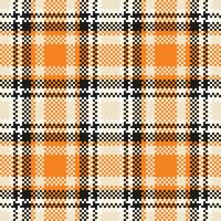 Tartan Seamless Pattern. Classic Plaid Tartan for Scarf, Dress, Skirt, Other Modern Spring Autumn Winter Fashion Textile Design. vector