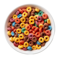 Clear Background Isolated Bowl of Cereal png