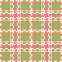 Scottish Tartan Plaid Seamless Pattern, Sweet Plaid Pattern Seamless. Seamless Tartan Illustration Set for Scarf, Blanket, Other Modern Spring Summer Autumn Winter Holiday Fabric Print. vector