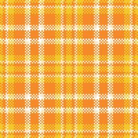 Tartan Pattern Seamless. Pastel Classic Plaid Tartan Traditional Pastel Scottish Woven Fabric. Lumberjack Shirt Flannel Textile. Pattern Tile Swatch Included. vector