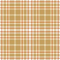 Plaid Pattern Seamless. Scottish Tartan Pattern Traditional Scottish Woven Fabric. Lumberjack Shirt Flannel Textile. Pattern Tile Swatch Included. vector