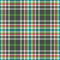 Scottish Tartan Plaid Seamless Pattern, Checker Pattern. Seamless Tartan Illustration Set for Scarf, Blanket, Other Modern Spring Summer Autumn Winter Holiday Fabric Print. vector