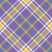 Tartan Pattern Seamless. Sweet Checkerboard Pattern Traditional Scottish Woven Fabric. Lumberjack Shirt Flannel Textile. Pattern Tile Swatch Included. vector