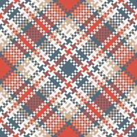 Tartan Plaid Seamless Pattern. Checker Pattern. Seamless Tartan Illustration Set for Scarf, Blanket, Other Modern Spring Summer Autumn Winter Holiday Fabric Print. vector