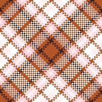 Plaid Pattern Seamless. Checker Pattern Traditional Scottish Woven Fabric. Lumberjack Shirt Flannel Textile. Pattern Tile Swatch Included. vector