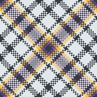 Plaid Pattern Seamless. Classic Plaid Tartan Template for Design Ornament. Seamless Fabric Texture. vector