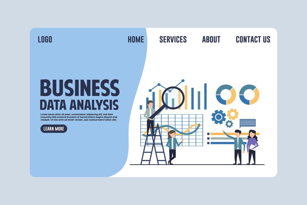 Data Analysis Banner Vector Art, Icons, and Graphics for Free Download
