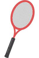 Tennis racket flat design illustration isolated on white background. vector