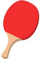 Table tennis racket flat icon isolated on white background. vector