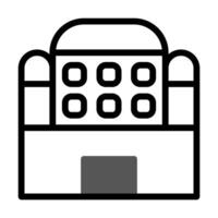 Building icon duotone grey black illustration vector