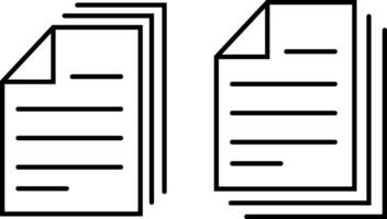 Document file icon Outline sign Sketch paper clipart vector