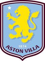 nuevo logo de el aston villa fútbol americano club de el Inglés primer ministro liga vector