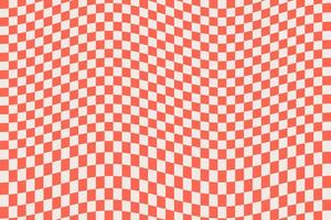 Pattern retro wavy colorful checkerboard designs. Geometric colorful square background in vintage psychedelic y2k style. illustration vector